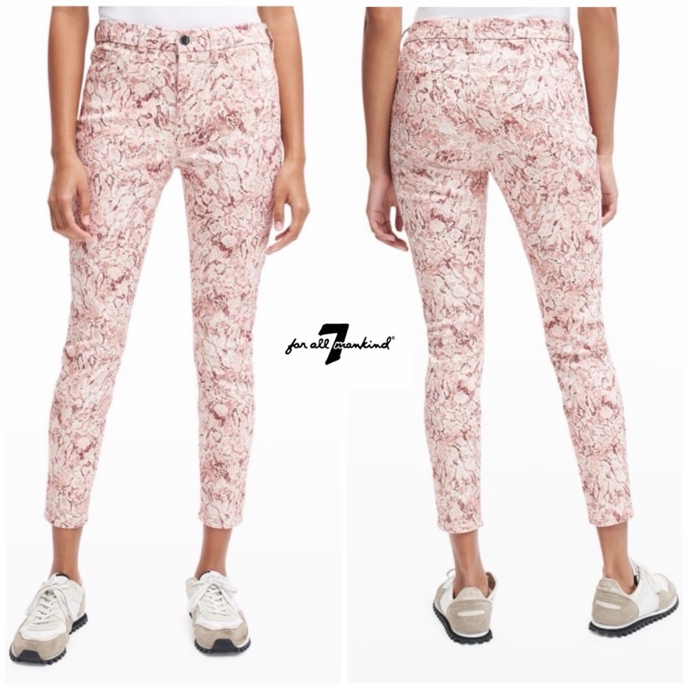 NWT - Jen7 Leopard Skinny Ankle Jeans (16)